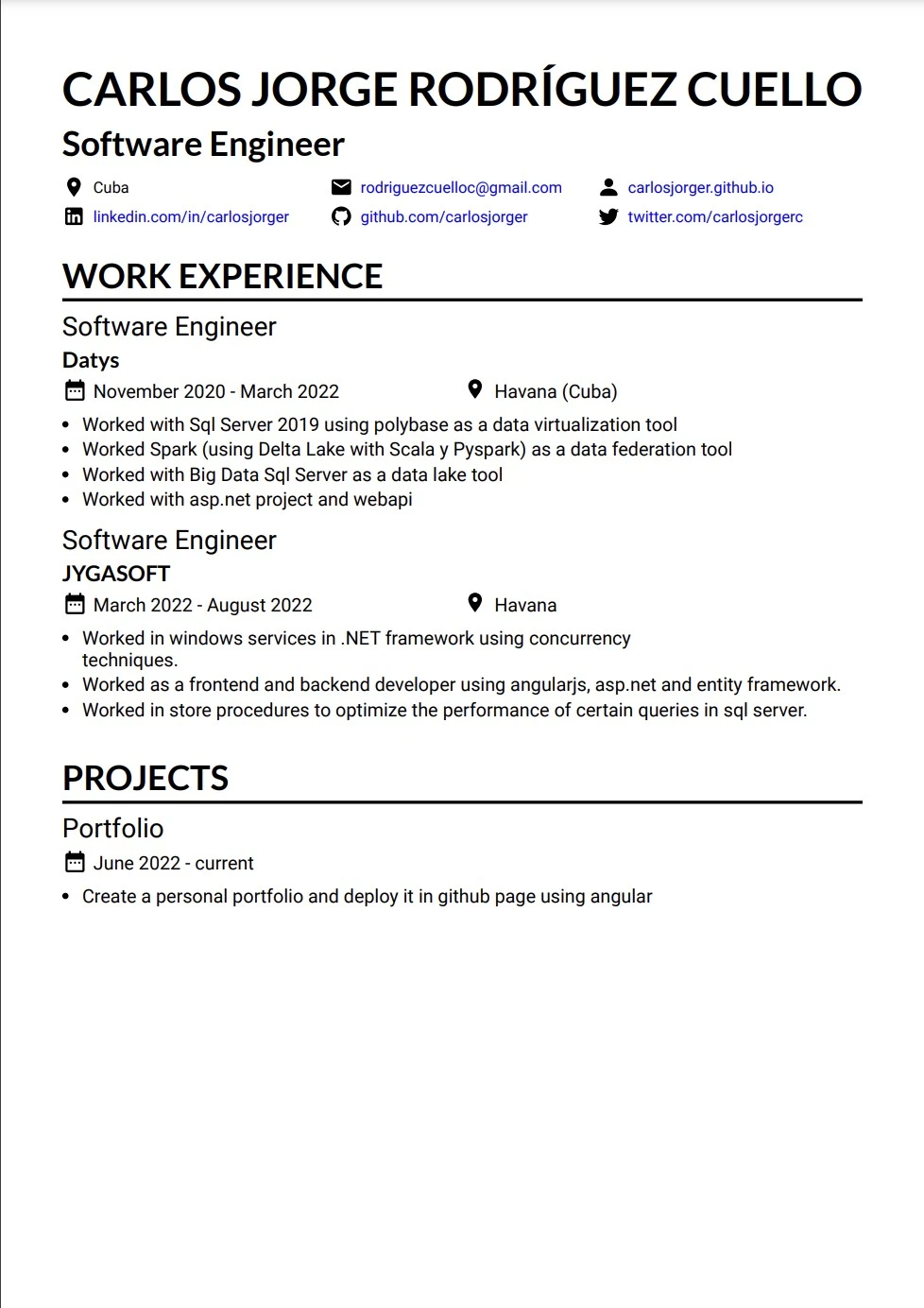 An online curriculum vitae maker / Cuvimaker